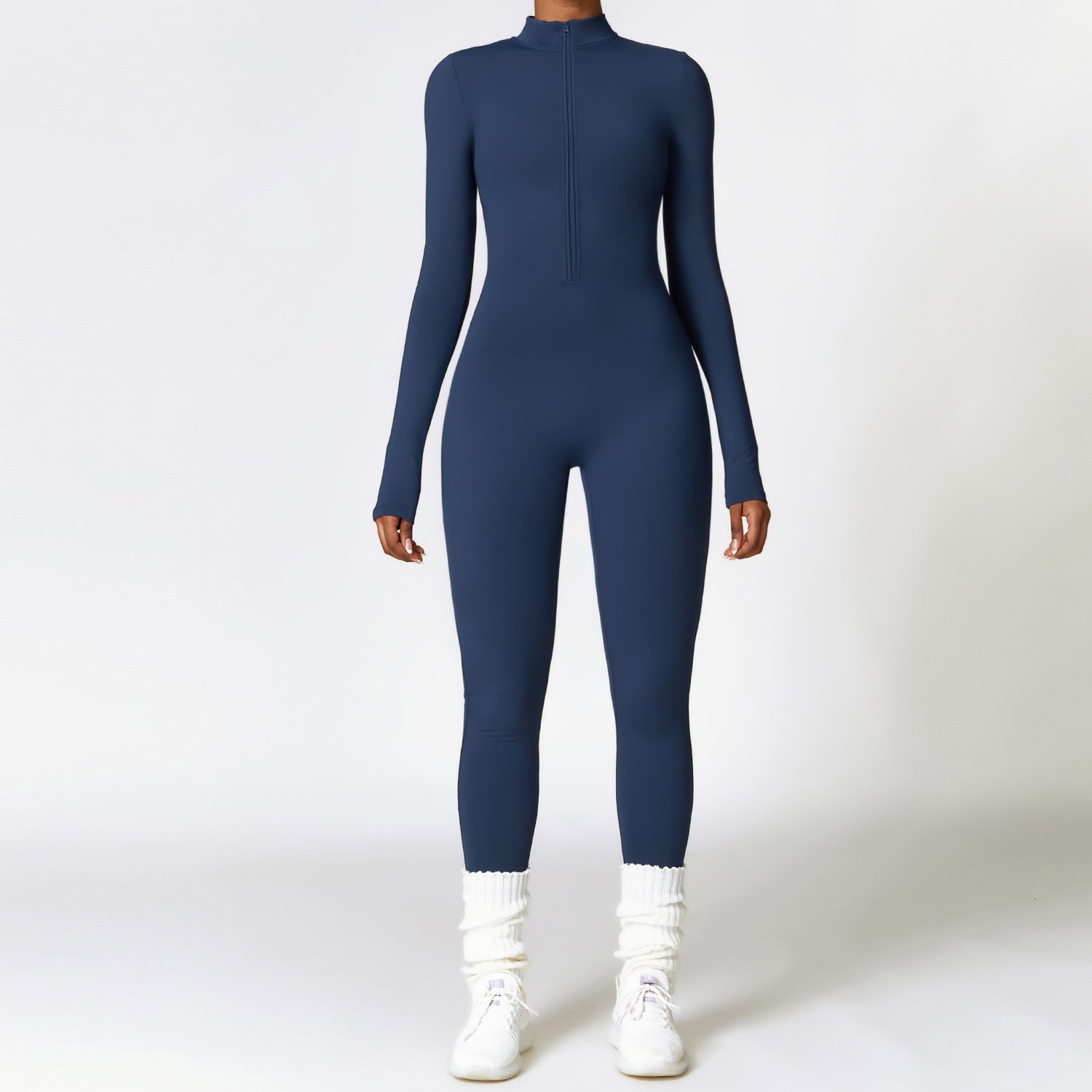 Fleece Lined Long-Sleeve Jumpsuit