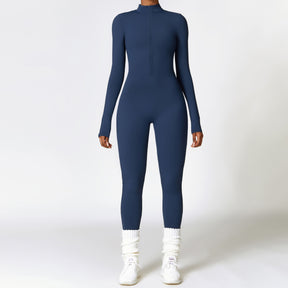 Fleece Lined Long-Sleeve Jumpsuit