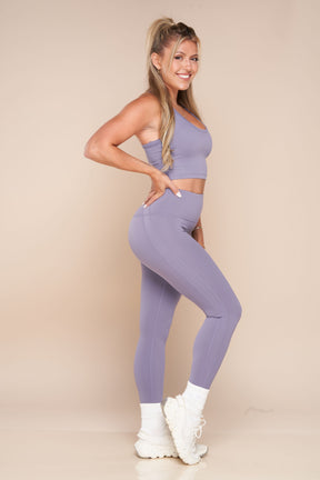 Get Committed (Pastel Purple) Sports Bra